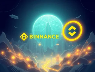 A visual representation of the Binance Circle partnership enabling USYC collateral for institutional crypto derivatives trading, symbolizing capital efficiency.