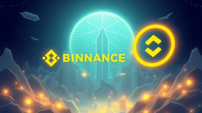 A visual representation of the Binance Circle partnership enabling USYC collateral for institutional crypto derivatives trading, symbolizing capital efficiency.