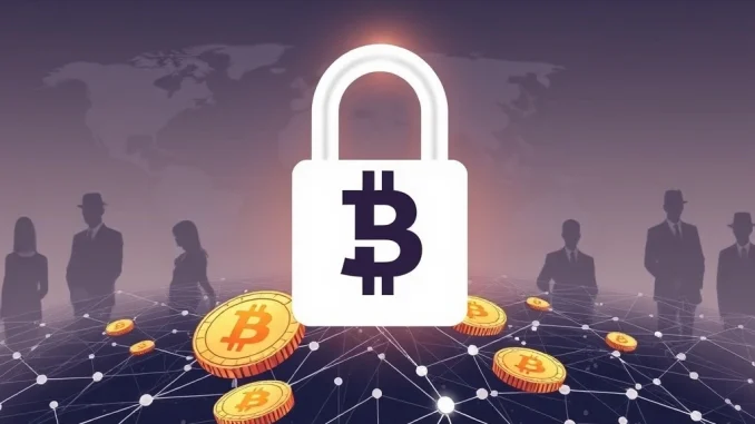 A secure lock protecting digital assets, symbolizing Binance and partners' successful freeze of USDT from a pig-butchering scam.