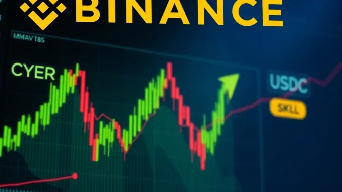 Binance announces new CYBER, MAV, and SKL spot trading pairs, symbolizing market expansion and opportunity.