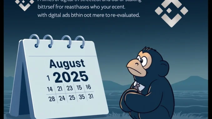 An iconic BAYC NFT contemplating the future as Binance NFT staking for BAYC and MAYC ends, signaling a major strategic shift in the crypto market.