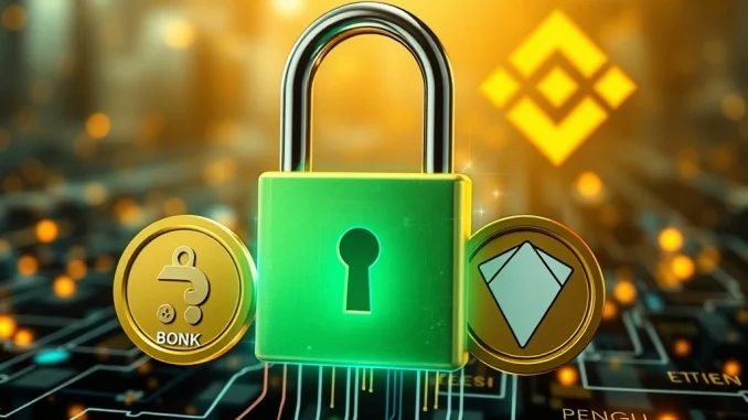 Binance's decision to remove seed tags for BONK, EIGEN, ETHFI, PENGU, and PEPE, indicating reduced Digital Asset Risk.