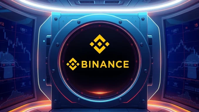 A digital vault representing the enhanced Post-FTX Security and trust offered by Binance USYC Integration for Institutional Crypto Collateral.