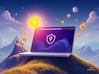 A secure digital interface for the Binance Wallet on a web browser, symbolizing streamlined digital asset management and the push for Binance adoption.