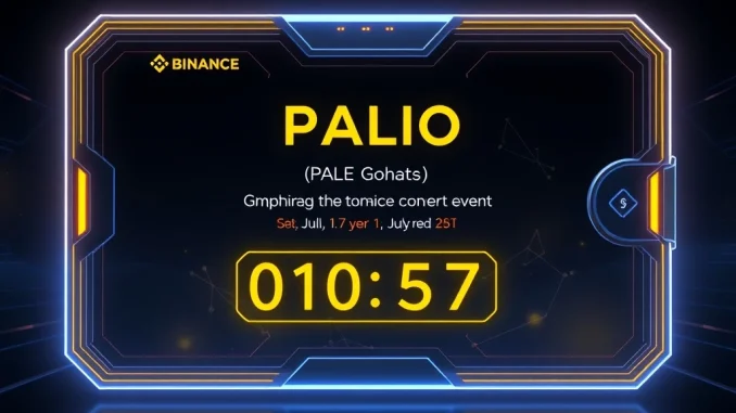Binance Wallet hosting Palio (PAL) Token Generation Event