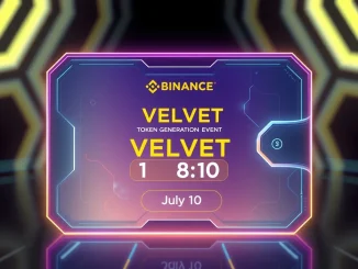 Binance Wallet hosting Velvet (VELVET) token generation event on July 10