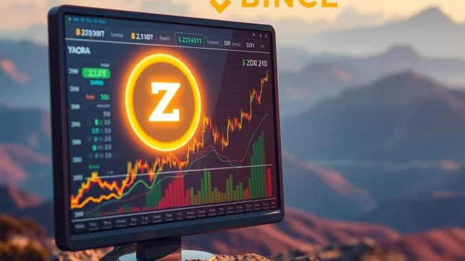 A visual depicting the Binance ZORAUSDT Futures launch, highlighting the 50x leverage opportunity amidst ZORA crypto's rapid price surge.
