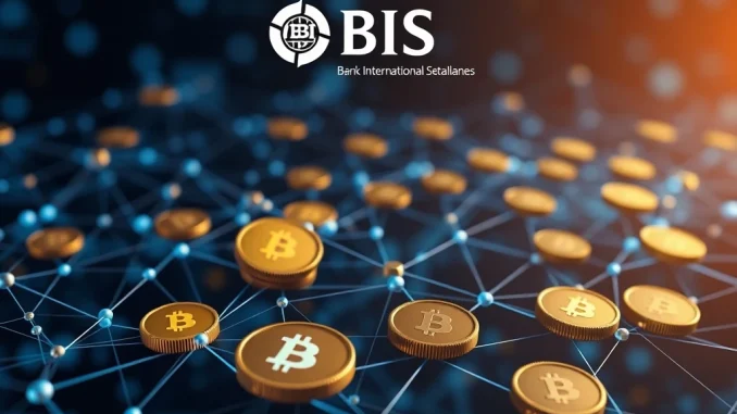 Conceptual image of BIS AML compliance score system influencing crypto transactions.