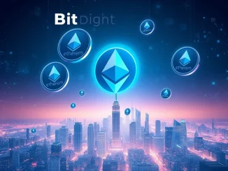 Bit Digital's $162.9M public offering for Ethereum purchases in a futuristic crypto landscape