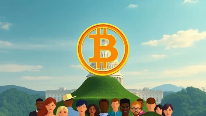 Bitcoin: Unlocking Monumental Growth as US 401(k)s Eye Crypto Investment Illustrates a Bitcoin symbol merging with a 401(k) retirement plan, signifying potential growth for BTC market cap.