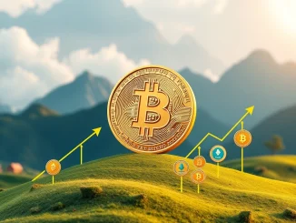 Chart showing Bitcoin's consolidation while altcoin prices surge, representing strategic capital reallocation for crypto gains.
