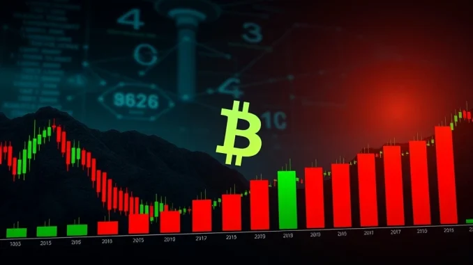 A digital interface showing Bitcoin long-short ratios with a bearish tilt, reflecting current Bitcoin market sentiment among traders.