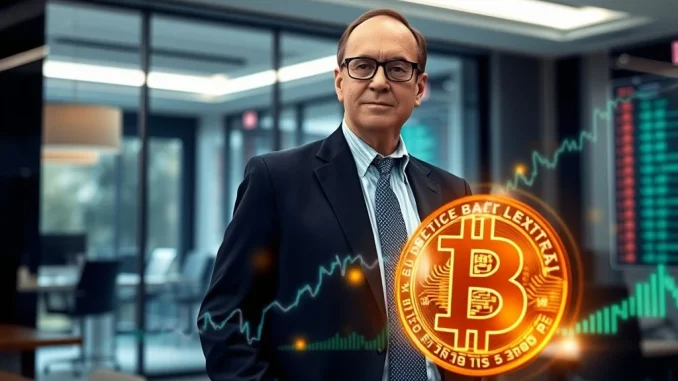 Larry Fink, BlackRock CEO, symbolizes institutional embrace of Bitcoin and the massive growth of the IBIT ETF.