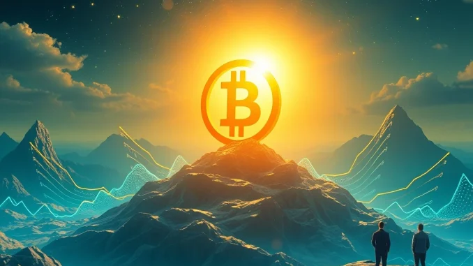 Bitcoin bull run with rising market trends and optimistic investors in 2025