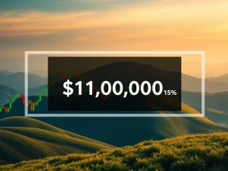 Chart illustrating Bitcoin consolidation near $120,000, reflecting market indecision and anticipation for a breakout.