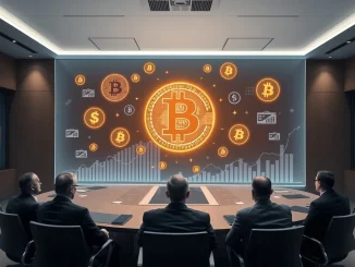 A visual representation of soaring corporate Bitcoin holdings, symbolizing the critical inflection point in Bitcoin institutional adoption.