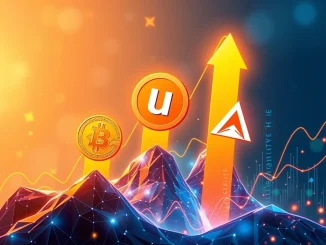 A visual representation of Bitcoin, Uniswap, and Avalanche logos ascending, symbolizing the powerful crypto rally discussed in today's Bitcoin news.