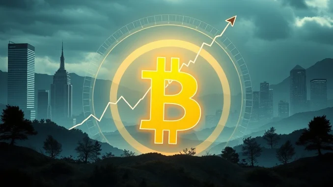 A visual representation of Bitcoin's dramatic price surge, showing institutional influence disrupting the traditional 4-year cycle theory.