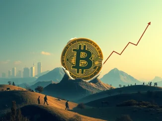 A visual representation of Bitcoin's evolving market, showing institutional influence and ETFs reshaping the traditional Bitcoin cycle.