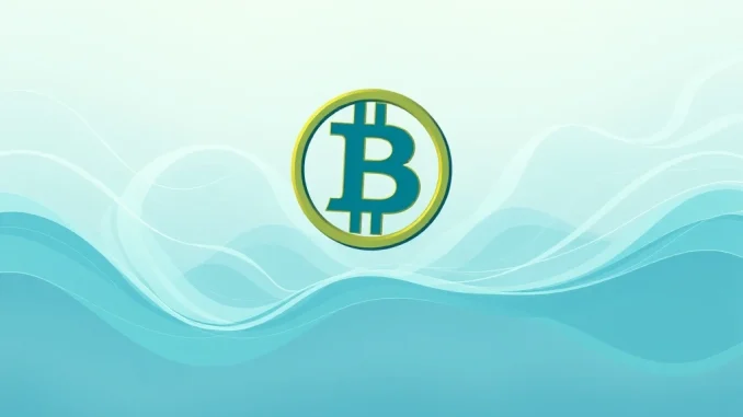 Bitcoin Decline Debunked: Why Alarming Claims Lack Evidence and Market Stability Reigns A strong Bitcoin symbol amidst calm market waves, symbolizing the lack of evidence for a significant Bitcoin decline, emphasizing stability.