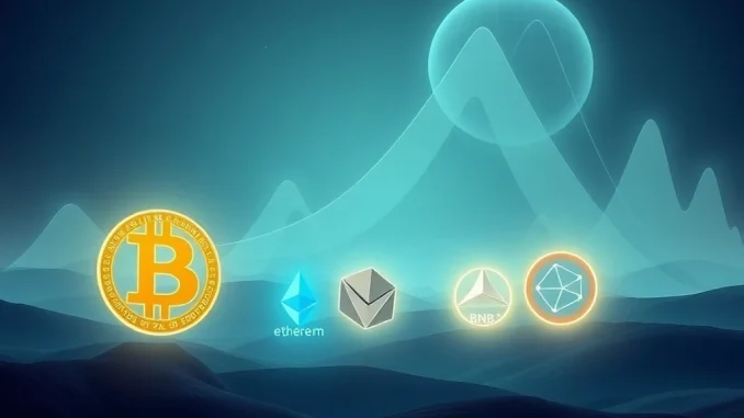 Chart showing Bitcoin dominance decreasing as institutional crypto investment shifts to altcoins.