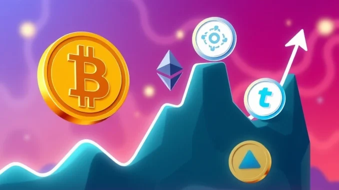 Bitcoin dominance chart declining as altcoins gain momentum in the crypto market.