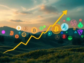Chart showing Bitcoin dominance testing a critical trendline, signaling potential altcoin volatility in the crypto market.