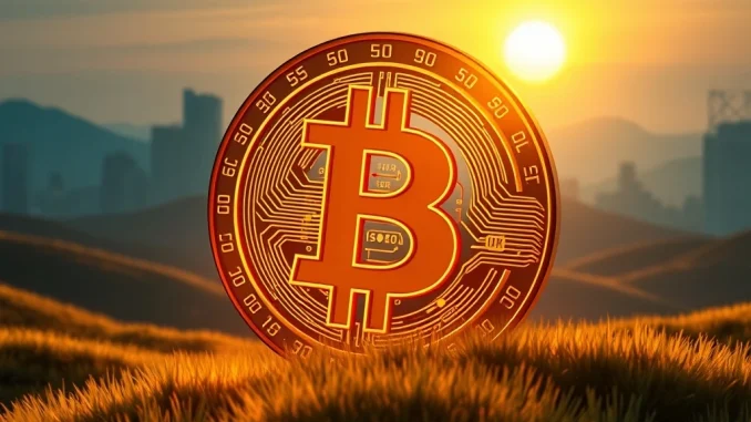 A visual representation of Bitcoin ETF growth, illustrating the significant institutional adoption and its impact on the crypto market.