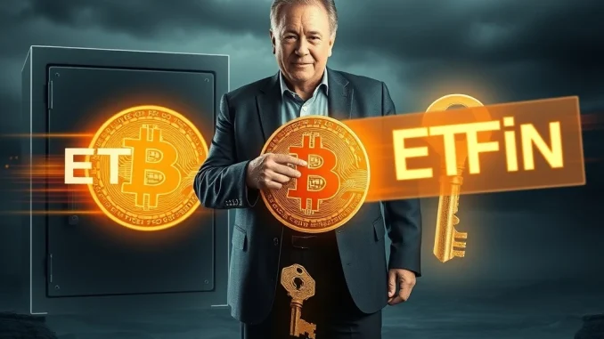 Robert Kiyosaki cautions investors about the illusion of ownership with Bitcoin ETFs, advocating for direct control.