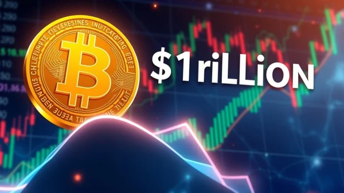 Bitcoin ETFs reach $1 trillion in trading volume, showcasing crypto market growth.