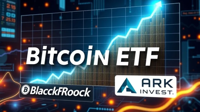 Bitcoin ETFs net inflows surge with BlackRock leading the trend