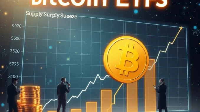Bitcoin ETFs SEC approval leading to a potential $710B supply squeeze