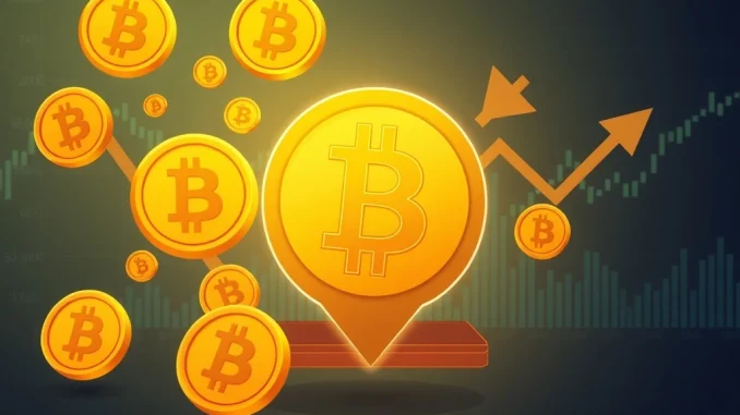 An urgent visual depicting Bitcoin transfers flowing into an exchange, signaling potential market selling pressure.