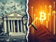 Bitcoin surge amidst US Fed's $100B loss, symbolizing growing central bank scrutiny and the rise of decentralized finance.