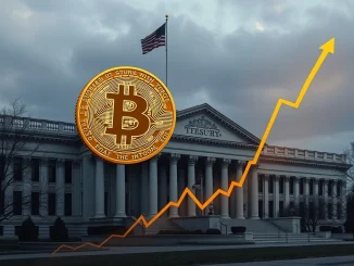 Bitcoin's price surge acting as a crucial catalyst for US fiscal stability, with digital currency influencing Treasury demand.