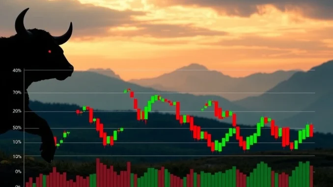 Urgent Warning: Bitcoin Futures Open Interest Plunges, Signaling Potential Short Squeeze in the Crypto Market Visualizing Bitcoin futures open interest dropping against a stable Bitcoin price, indicating bearish pressure and a potential short squeeze.