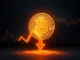 Chart showing Bitcoin price drop after Galaxy Digital's significant sell-off, impacting the crypto market.