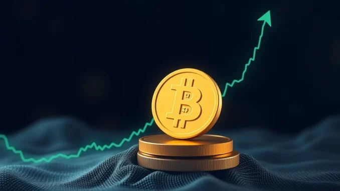 A visual representation of Bitcoin holders reducing selling pressure, indicating market stability and BTC consolidation.