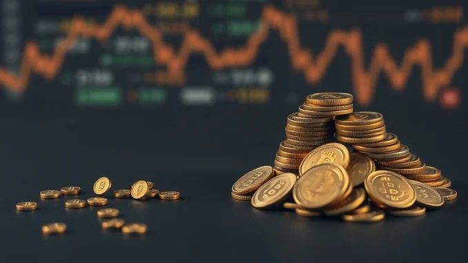 Graph showing declining retail Bitcoin holdings and CEX balances, indicating a significant BTC market shift.