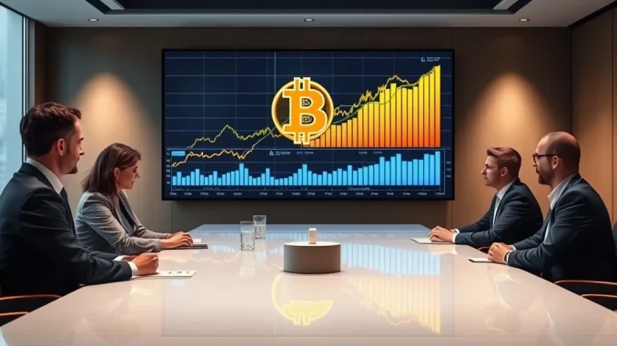 Bitcoin Holdings: Revolutionary 45.83% Surge in Public Company Adoption Graph showing the significant surge in Bitcoin holdings by public companies, highlighting institutional Bitcoin adoption and corporate treasury shifts.