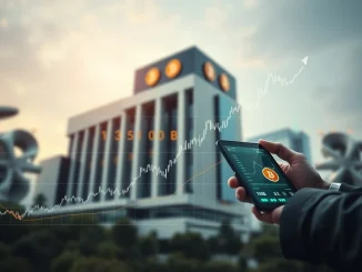 Illustrates Bitcoin institutional adoption transforming global finance, showing stability and integration into traditional portfolios.