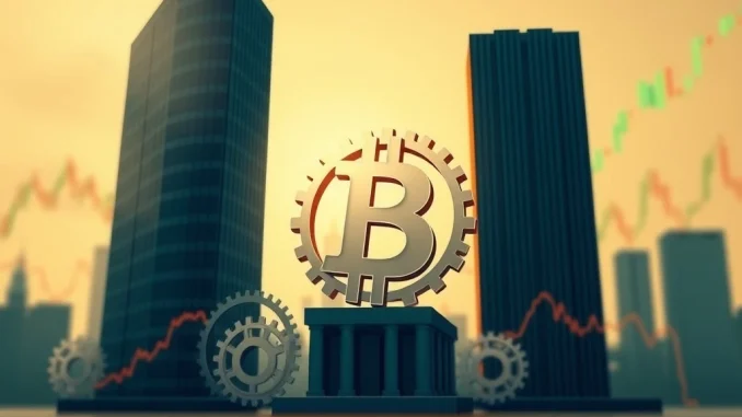 Institutional investment reshaping Bitcoin's market dynamics, symbolizing a shift from old cycle theories to new financial strategies.