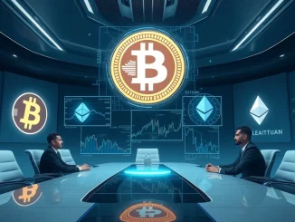 Charts depicting institutional Bitcoin investment and Ethereum ETF outperformance, signaling new crypto market dynamics.