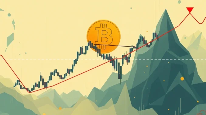 Crucial Bitcoin Inverse H&S: Will Price Action Ignite a Bullish Breakout? A Bitcoin chart showing an Inverse H&S pattern and its neckline, representing a pivotal moment for Bitcoin price action.