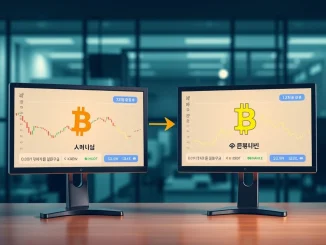 Visualizing the Bitcoin Kimchi Premium: a chart showing price divergence between South Korean and global exchanges, illustrating market dynamics.