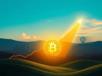 A vibrant chart illustrating Bitcoin's significant price surge, driven by increasing institutional adoption and clearer regulatory environments, redefining crypto market dynamics.