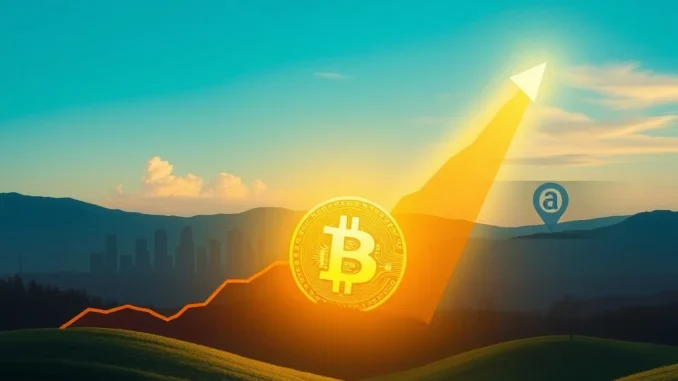 Bitcoin's **Phenomenal** Surge: Institutional Adoption Redefines Market Dynamics Beyond Halving Cycles A vibrant chart illustrating Bitcoin's significant price surge, driven by increasing institutional adoption and clearer regulatory environments, redefining crypto market dynamics.