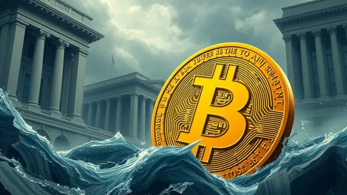 Bitcoin's Remarkable Resilience: How a $9 Billion Sell-Off Proves Market Maturity A chart illustrating Bitcoin's price stability after a massive whale sell-off, symbolizing Bitcoin's resilience and market maturity.