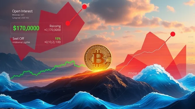 Chart showing Bitcoin's astonishing resilience, stabilizing above $110K after a 40,000 BTC sell-off, with Open Interest surging.