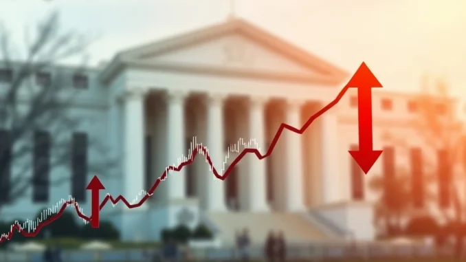 Bitcoin Market Sentiment: Dramatic Shift Spurs Caution Amid ETF Outflows A dynamic chart showing a dramatic shift in Bitcoin market sentiment, influenced by ETF outflows and economic announcements.